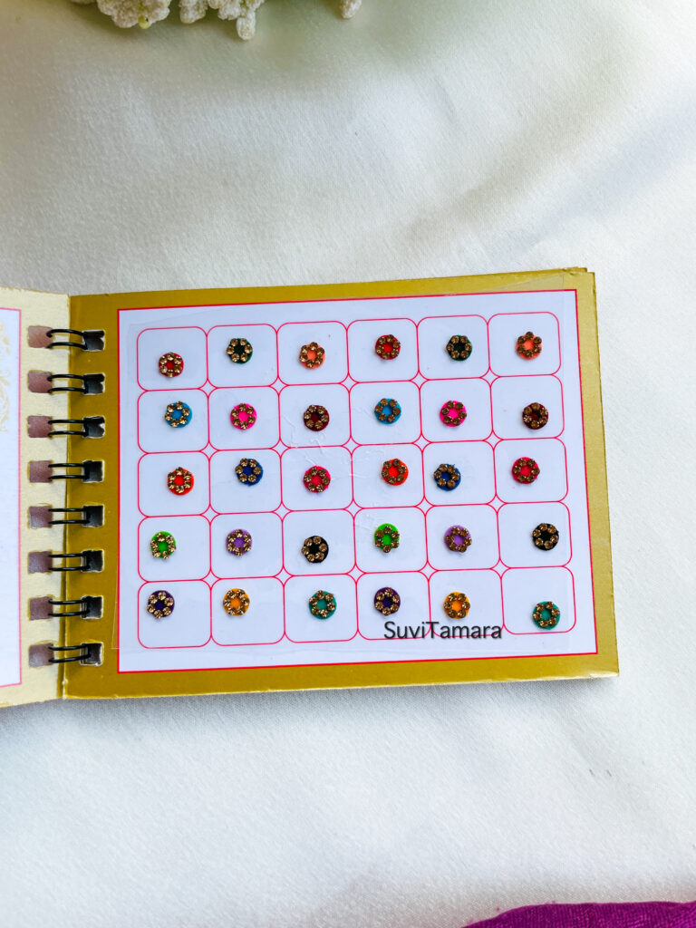 Swastik Round Stone Small Bindi Book Size 6 Suvitamara