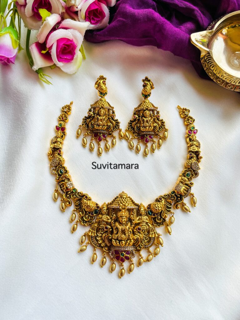 Lakshmi Peacock Necklace Suvitamara