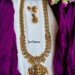 Antique Gold Lakshmi Peacock Haram