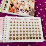 Navya Mini Spiral Gold Stone Bindi Book