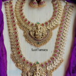 Antique Gold Lakshmi Coin Semi Bridal Jewellery Set