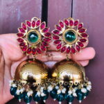 Floral Jumbo Designer Jhumkas