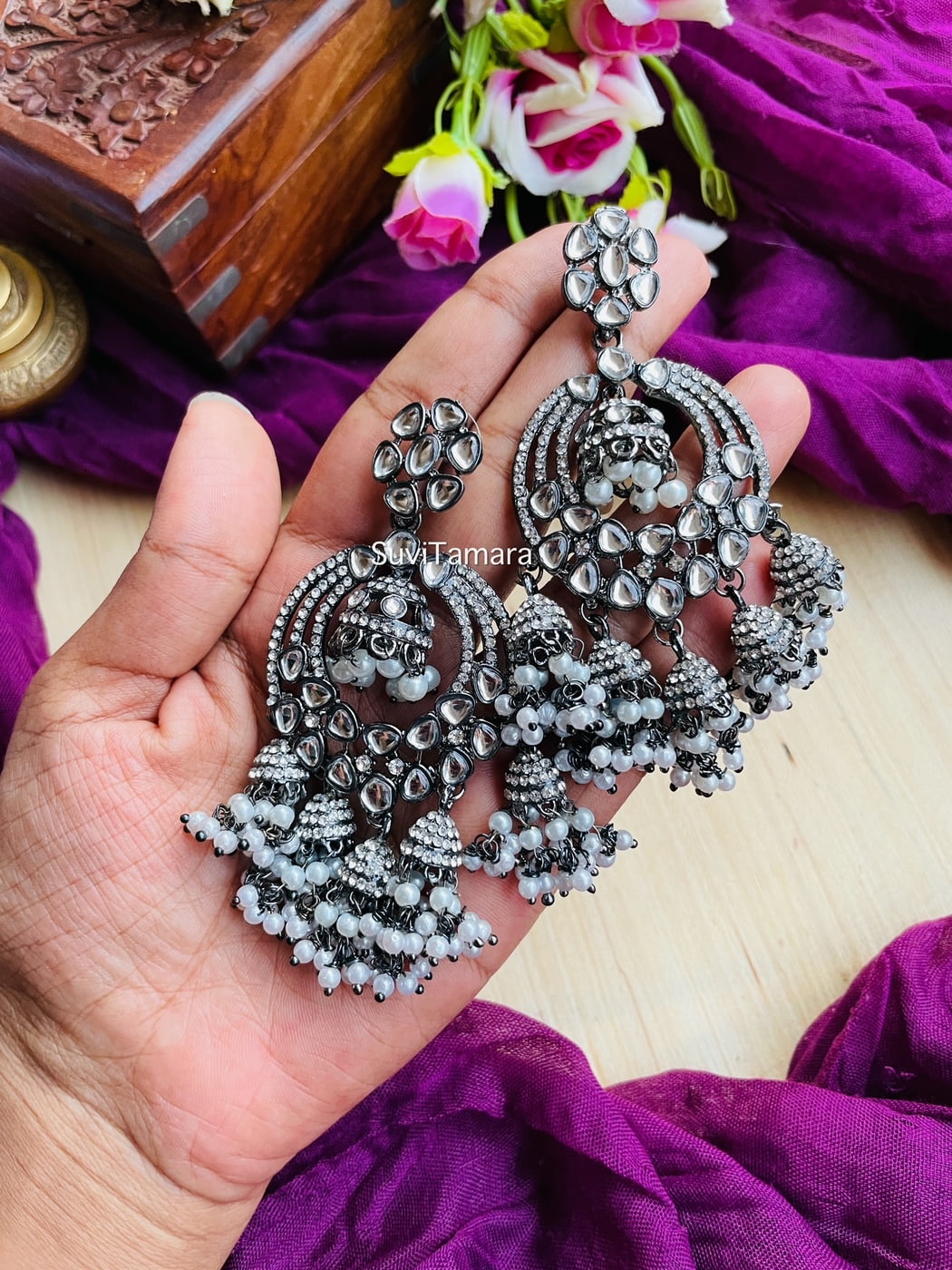 Black Metal Earrings at Rs 180/pair | Bhandup East | Mumbai | ID:  23395800230-sonxechinhhang.vn