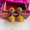 Floral Gold Look Alike Jhumkas