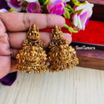Lakshmi Jhumkas - Gold Beads