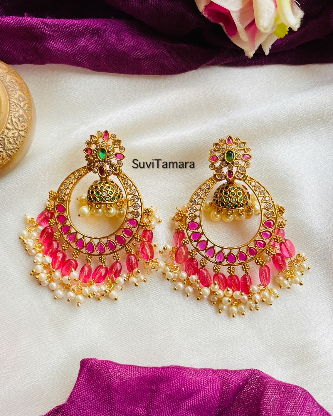 Large Mirrored Mandala Earrings – SOKORA JEWELS