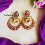 Floral Jhumka Kemp Chandbalis