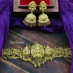 Lakshmi Golden Balls Antique Choker