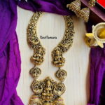 Antique Gold 3D Lakshmi Haram