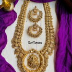 Chandbali Pendant Gold Haram