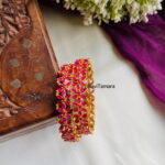 Ruby Floral AD Stone Bangle