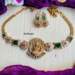 AD Stone Lakshmi Choker Necklace Set