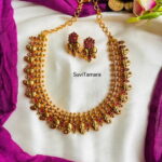 Antique Micro Gold Plated Mango Necklace