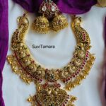 Peacock Kemp Kundan Antique Gold Necklace