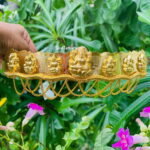 Lakshmi Motif Medium Gold Hip Belt