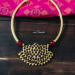 Lotus Pendant Pipe Necklace