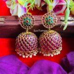 Precious Kemp Floral Jhumkas