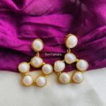 Round Baroque Pearl Earring