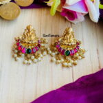 Lakshmi Jadau Kundan Pearl Chandbalis - READYTOSHIP