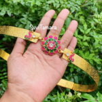 Floral Peacock Jadau Kundan Hipbelt - ADULT - PREBOOK