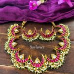 Kundan Moon Necklace - READYTOSHIP