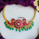 Annam Floral Jadau Kundan Choker - READYTOSHIP