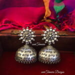Oxidised Silver Lookalike Tamil Jhumkas