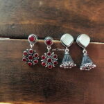 German Silver Combo Earrings