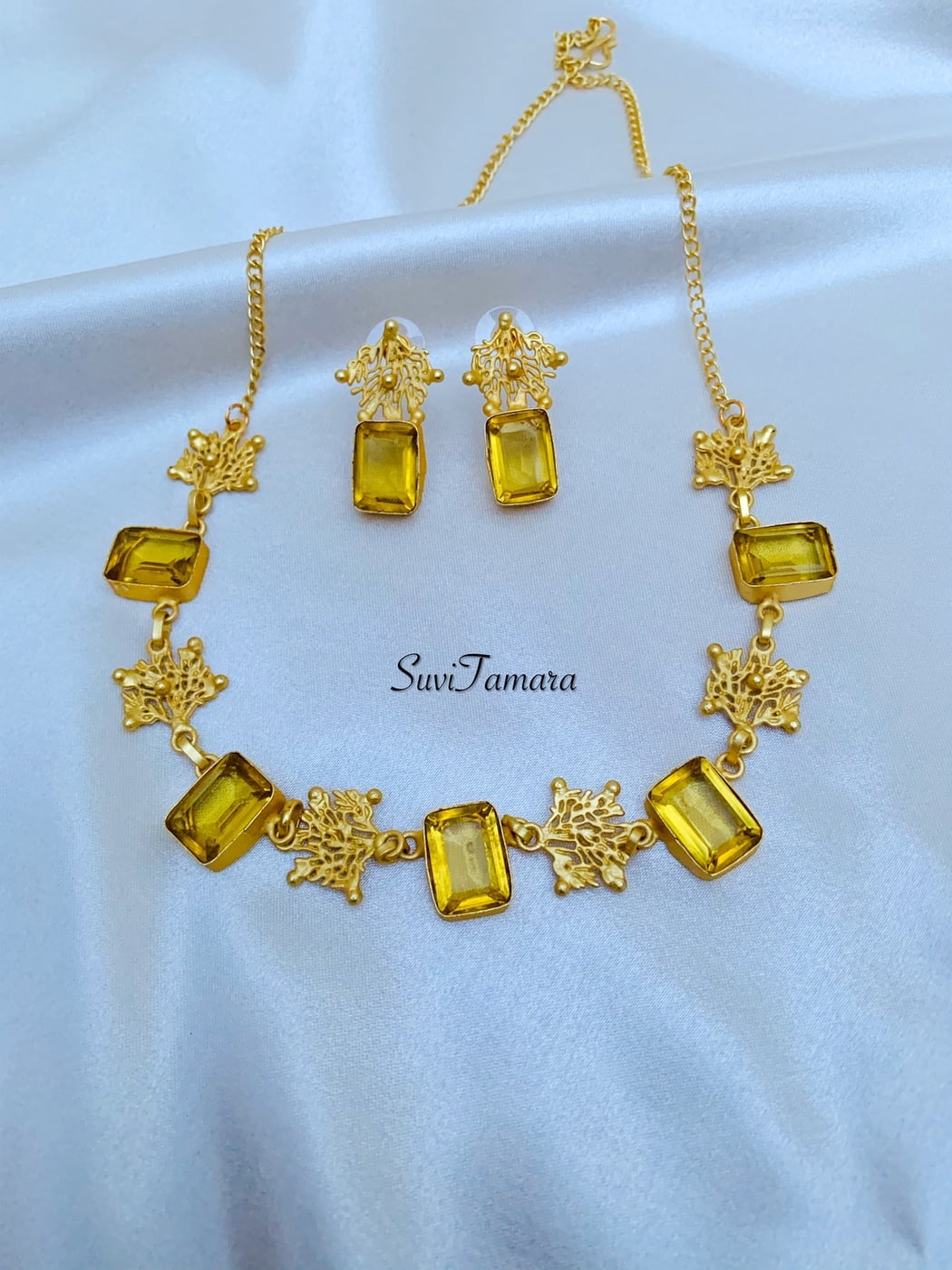 Yellow stone deals jewellery