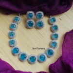 Doublet Sky Blue AD Stone Necklace