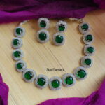 Doublet Green AD Stone Necklace