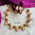 Pearl Golden Balls Necklace