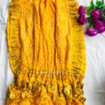 Semi Silk Bandhani Dupatta - Yellow