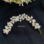 Off White Cluster Crystal Pearl Tiara / Hair Accessory
