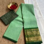 Light Green Handloom Cotton Saree