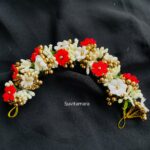 Artificial Red Flower Hair Accessory