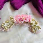 Pink Rose Pollen Crystal Hair Accessory