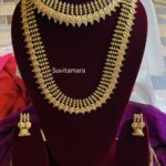 Antique Gold Lakshmi Coin Semi Bridal Set
