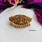 Lakshmi Antique Gold Hair Clip