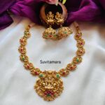 Lakshmi Ruby Green stone Necklace