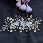 Crystal White Flower Tiara Hair Accessory