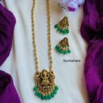 Lakshmi Semi Precious green onyx Bead Haram