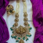 Antique Lakshmi Green Onyx Bead Haram