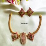 Shankh Chakra Nama Necklace set