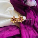 Ruby Stone Star Toe Ring