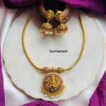 Lakshmi Pendant Addigai Necklace