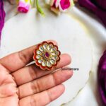 Meenakari Kundan Finger Ring