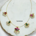 Lotus Kundan Jadau Invisible Necklace