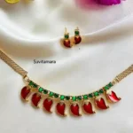 Antique Palakka Mango Green Kemp Choker