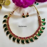 Antique Palakka Mango Ruby Kemp Necklace